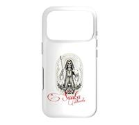 Custodia per iPhone 17 Pro Santa Muerte Scythe Globe Clessidra Rose Folk Saint