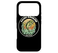 Custodia per iPhone 17 Pro Sant'Andrea Patrono Santo di Pescatore Pesca Retrò Tramonto