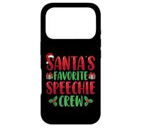 Custodia per iPhone 17 Pro Santa's Favorite Speechie Crew SLP Speech Therapy Christmas