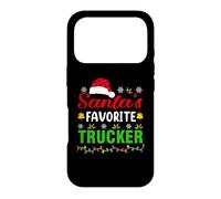 Custodia per iPhone 17 Pro Santa's Favorite Trucker Funny Christmas Trucker Xmas
