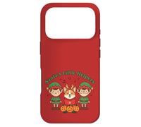 Custodia per iPhone 17 Pro Santa's Little Helpers Christmas Elves Corgi Dog Holiday