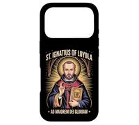 Custodia per iPhone 17 Pro Sant'Ignazio di Loyola Ad Maiorem Dei Gloriam Gesuita Cattolico