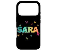 Custodia per iPhone 17 Pro Sara - Bellissimo nome con farfallas