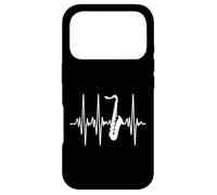 Custodia per iPhone 17 Pro Sassofono Heartbeat Camicia Divertente Sax Player Musica