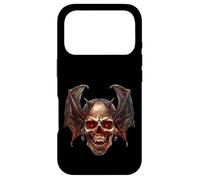 Custodia per iPhone 17 Pro Satanic Skull Graphic For Men And Women Occult Vampire Bat