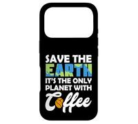 Custodia per iPhone 17 Pro Save Earth The Only Planet With Coffee Earth Day