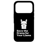 Custodia per iPhone 17 Pro "Save the Drama Llama Funny Saying for Fans Design"