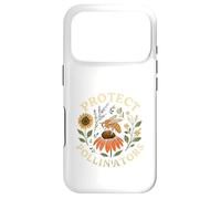 Custodia per iPhone 17 Pro Save The Pollinators Bee Wildflower Retro