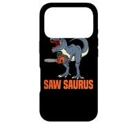 Custodia per iPhone 17 Pro Saw Saurus Motosega T-Rex Boscaiolo