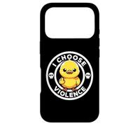 Custodia per iPhone 17 Pro Scelgo la violenza oggi Duck Ironia e sarcasmo Funny Duck