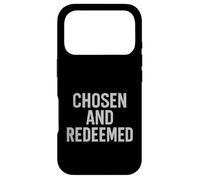 Custodia per iPhone 17 Pro Scelto e redento. citazione di identità cristiana.