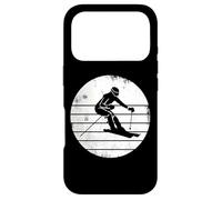 Custodia per iPhone 17 Pro Schizzo della ragazza che scia Amante degli sport invernali