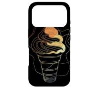 Custodia per iPhone 17 Pro Schizzo di coppa gelato in stile vintage