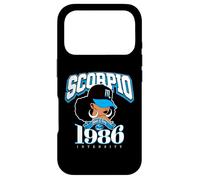 Custodia per iPhone 17 Pro Scorpione 1986 Zodiac Queens Afro Astrologia Compleanno