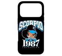 Custodia per iPhone 17 Pro Scorpione 1987 Zodiac Queens Afro Astrologia Compleanno
