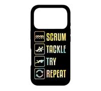 Custodia per iPhone 17 Pro Scrum Tackle Prova a ripetere una semplice grafica di rugby