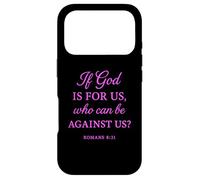 Custodia per iPhone 17 Pro Se Dio è per noi che può essere contro di noi Romani 8:31 Bible Fan