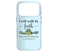 Custodia per iPhone 17 Pro Sea Turtle I Will Walk By Faith Not Sight When I Cannot See