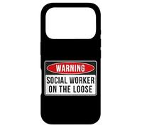 Custodia per iPhone 17 Pro Segnale di avvertimento - Assistente sociale sulla citazione di lavoro divertente sciolto