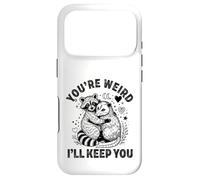 Custodia per iPhone 17 Pro sei strano ti terrò procione opossum Valentine Days