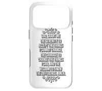 Custodia per iPhone 17 Pro Serenità Preghiera Parole Sobrietà Inspirational