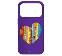 Custodia per iPhone 17 Pro Sesame Street Heart Of Many Colors con Gabrielle e Tamir