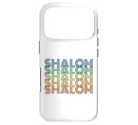 Custodia per iPhone 17 Pro Shalom Retro, Hannukah Uomini Donne Bambini Ebraico Vacanze Ebraiche