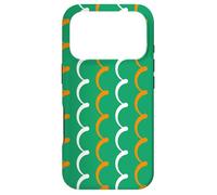 Custodia per iPhone 17 Pro Shamrock Green White Orange Ireland Tricolor Irish Pattern