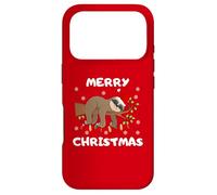 Custodia per iPhone 17 Pro Si tu m'aimes, laisse-moi dormir à Noël pull paresseux drôle