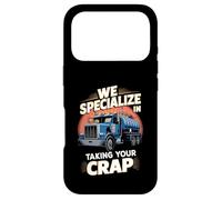 Custodia per iPhone 17 Pro Siamo specializzati nel prendere il tuo umorismo sui camion settici di merda