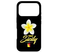 Custodia per iPhone 17 Pro Sicily Italy Tropical Flower Yellow Frangipani Aesthetic Art