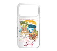 Custodia per iPhone 17 Pro Sicily Sign I Love Sicily, Sicily Italy Illustration Graphic