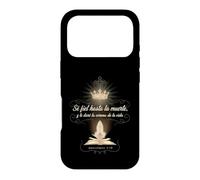 Custodia per iPhone 17 Pro Sii fedele alla morte Corona della vita Rivelazione 2:10 Spagnolo