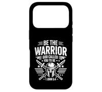 Custodia per iPhone 17 Pro Sii il guerriero che Dio ti ha chiamato per essere versetto biblico cristiano