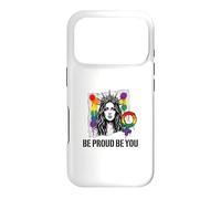 Custodia per iPhone 17 Pro Sii orgoglioso e sii arcobaleno LGBTQ Pride Femminista