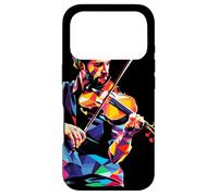 Custodia per iPhone 17 Pro Silhouette di violinista Musica barocca