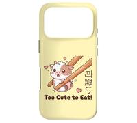 Custodia per iPhone 17 Pro Simpatica bacchetta Kawaii Baby Cow Too Cute to Eat Meme