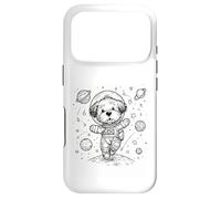 Custodia per iPhone 17 Pro Simpatico cane astronauta esploratore spaziale cucciolo universo design