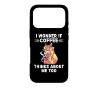Custodia per iPhone 17 Pro Simpatico lama Kawaii Mi chiedo se il caffè pensa anche a me