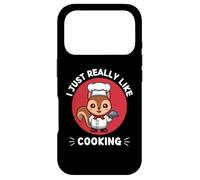 Custodia per iPhone 17 Pro Simpatico scoiattolo I Just Really Like Cooking Kawaii Estetica