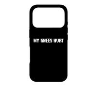 Custodia per iPhone 17 Pro Simple Funny gym workout quote My Knees Hurt