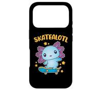 Custodia per iPhone 17 Pro Skatealotl Kawaii Axolotl Salamander guida Skateboard