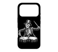 Custodia per iPhone 17 Pro Skeleton Drummer Rock And Roll Batteria Batteria a percussione