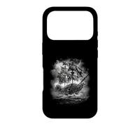 Custodia per iPhone 17 Pro Skeleton Galleon Rise Ghost Ship - Grey Scale - Pirate Ship