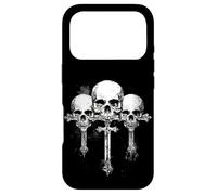 Custodia per iPhone 17 Pro Skeleton Goth & Skull Cross Alt Aesthetic Emo Vibes