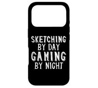 Custodia per iPhone 17 Pro Sketching By Day Gaming By Night Digital Artist Gamer Art
