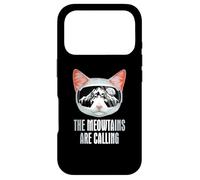 Custodia per iPhone 17 Pro Ski Goggles Skiing Snowboarding The Meowtains Are Calling