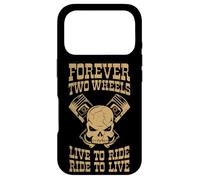 Custodia per iPhone 17 Pro Skull & Pistons Forever Due Ruote
