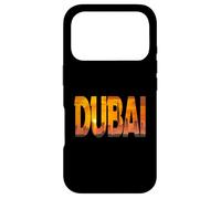 Custodia per iPhone 17 Pro skyline dubai, burj, khalifa, grattacielo, dentro, lettere grassetto