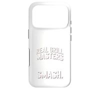 Custodia per iPhone 17 Pro Smash Burger Lover Cheeseburger alla griglia con parte superiore piatta